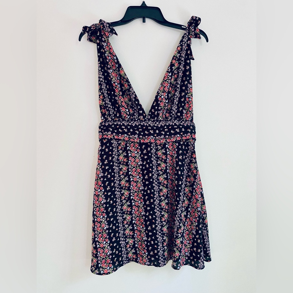 🌺 Floral Mini Sundress Summer Dress